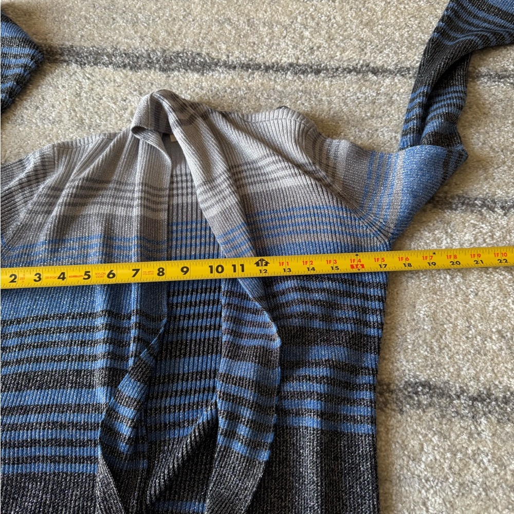 L'AGENCE Gray Ribbed Knit Cardigan - Picture 10 of 12